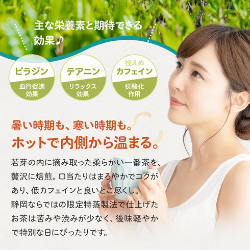 Tea grown without pesticides or chemical fertilizers Hojicha tea bag 2.5g x 100p